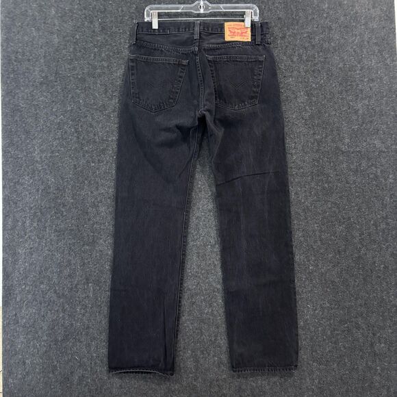 Vintage Levis 501 Jeans Men's 32x34 Black Straight Leg Button Fly Classic - Picture 4 of 14